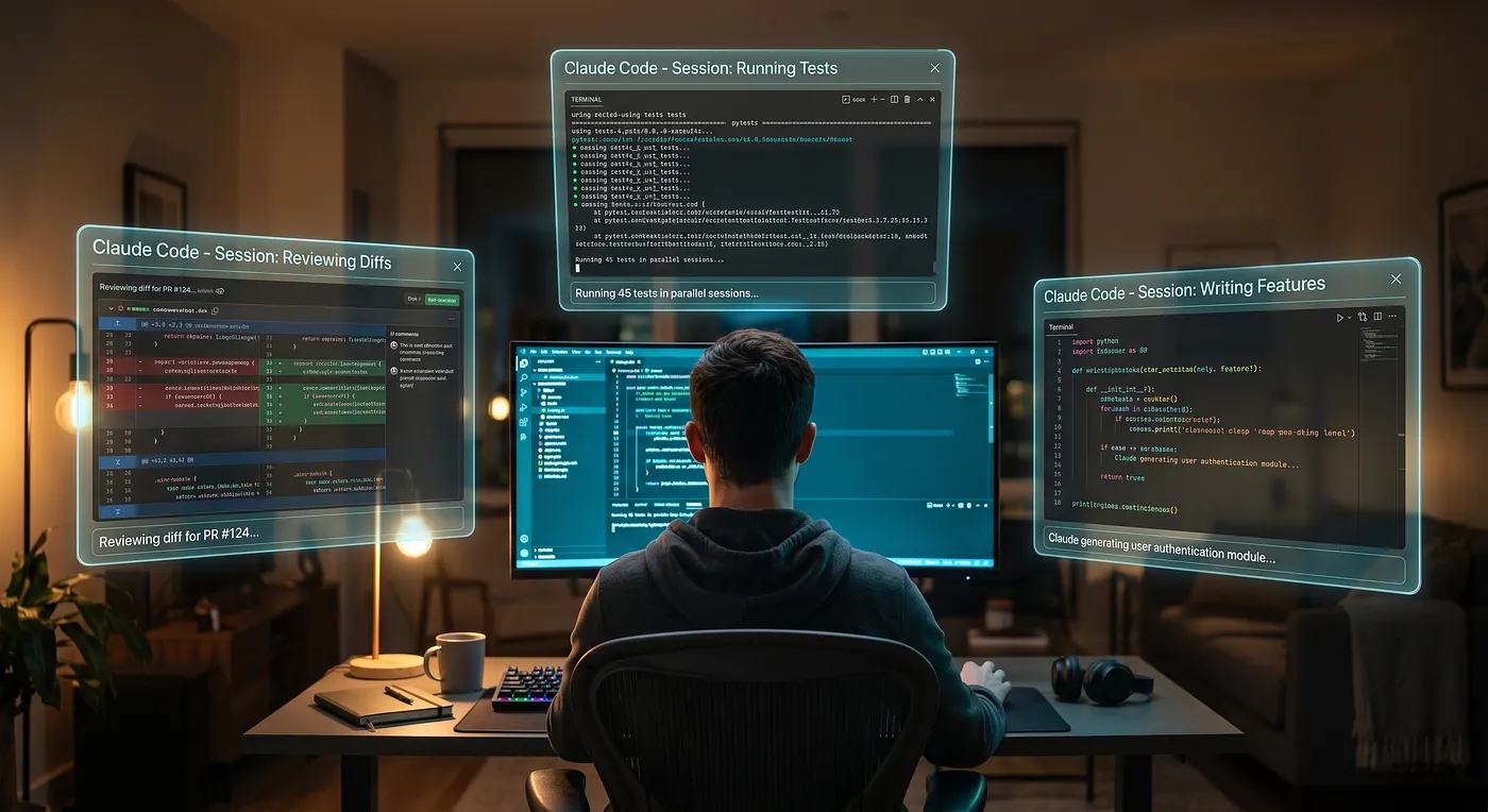 AI agents managing entire software workflows. Source: Towards AI